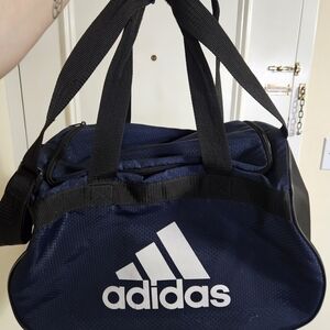 Adidas Navy and Black Duffel Bag